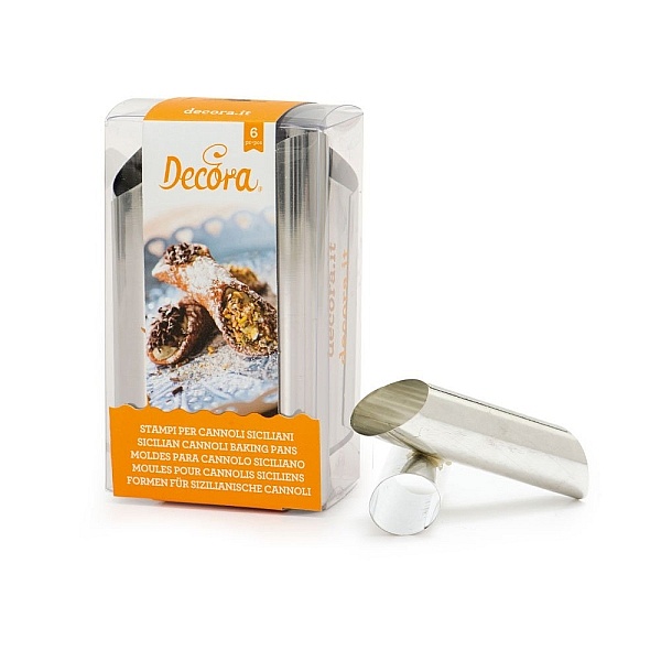 Set 6 buc Forme din inox cannoli-&oslash; 2 x 12 h cm-Decora