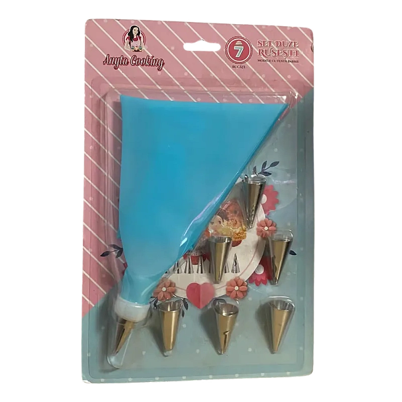 Set 7 duze duiuri pentru ornat si decorat - oțel inoxidabil - Anyta Cooking