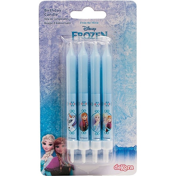 Set 8 buc Lumănare tort - Frozen- 9 CM - Dekora