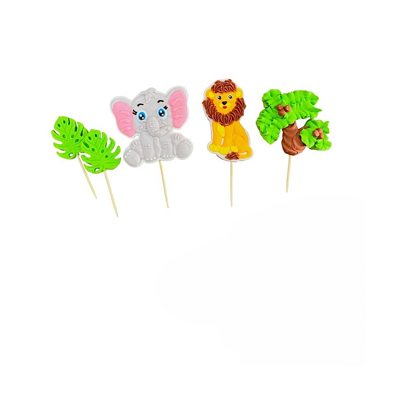  Set decor comestibil - &bdquo;Animale 2D Nr.1&rdquo; - Anyta Cooking 