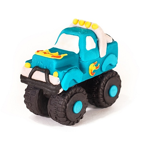 Set decor comestibil - &bdquo;Camion monstru albastru" - Anyta Cooking
