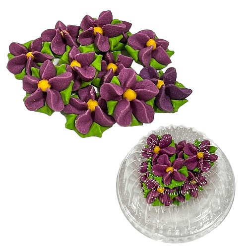  Set decor comestibil - &bdquo;Floare de pădure liliac" - Anyta Cooking 