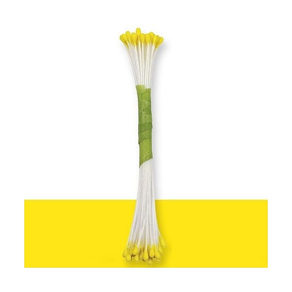 Set Stamine Flori Mici &ndash; 50 bucati &ndash; Galben &ndash; JEM (L)