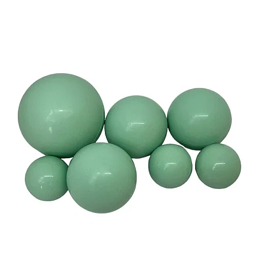 Sfere comestibile VERDE MENTA - set 7 buc pentru decorarea deserturilor &ndash; Anyta Cooking