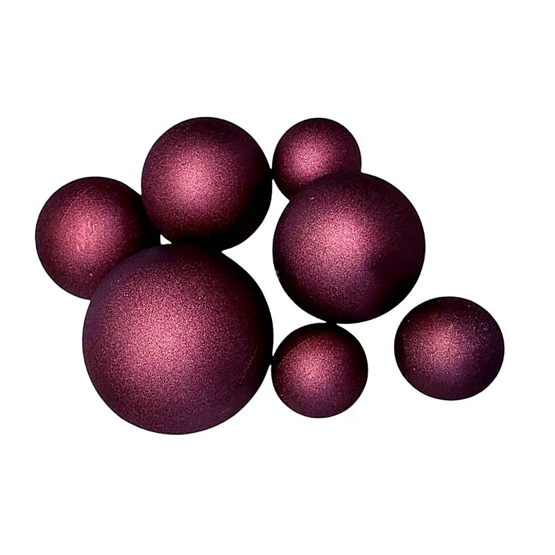 Sfere comestibile VIOLET Mat - set 7 buc pentru decorarea deserturilor &ndash; Anyta Cooking
