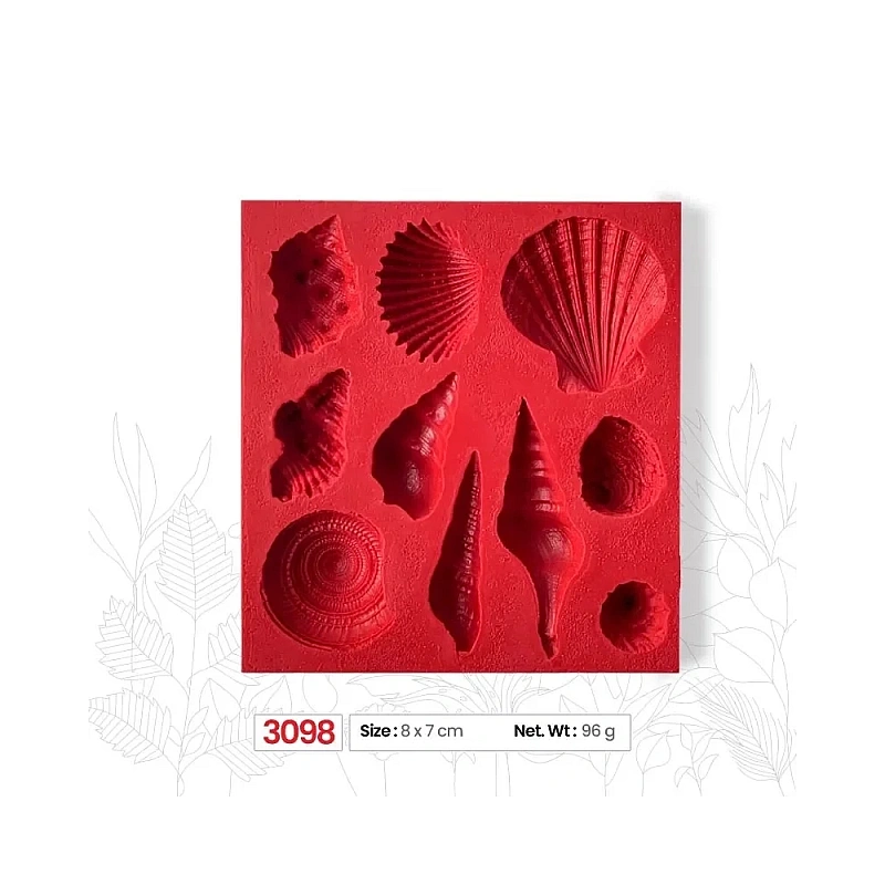 Mulaj din silicon cu Scoici (M3098) - Anyta Cooking