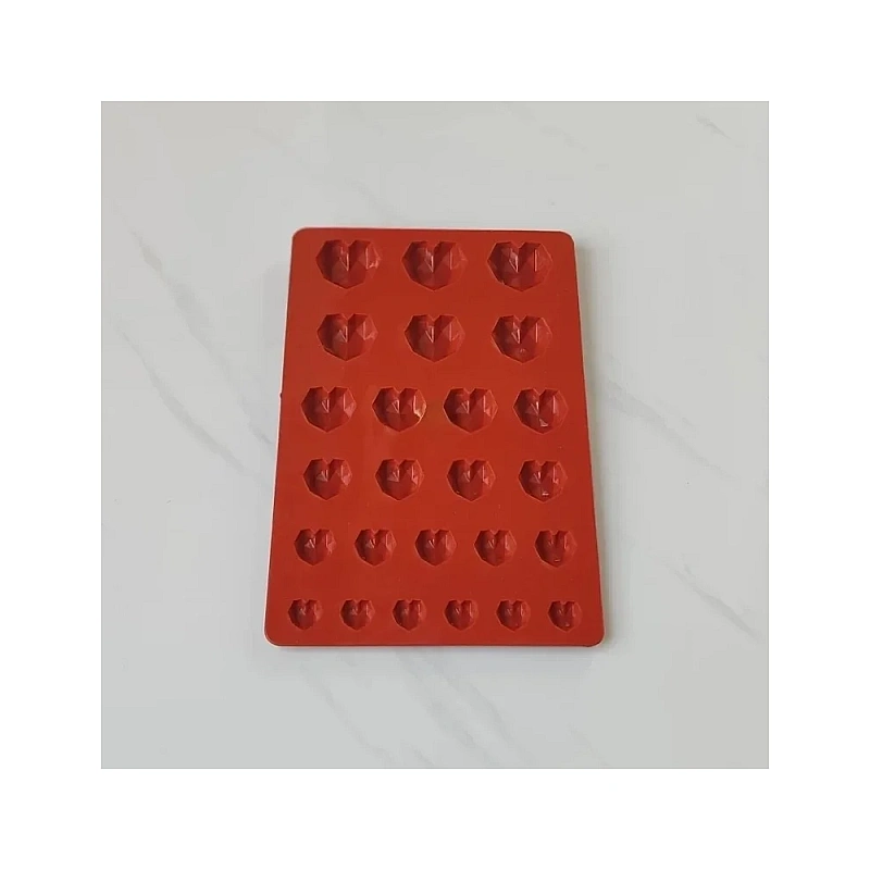 Mulad din silicon mini Inimioare Diamantate (MSG90) - 20 x 30 cm -  Anyta Cooking