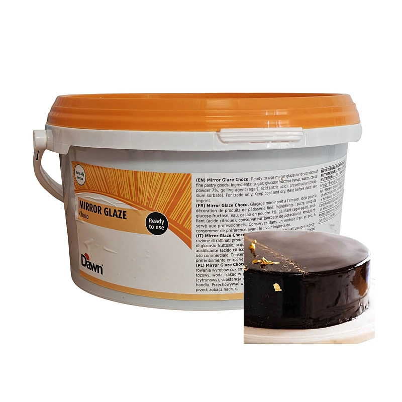 Glazura gata de utilizat Mirror Glaze Choco - 4kg - Dawn