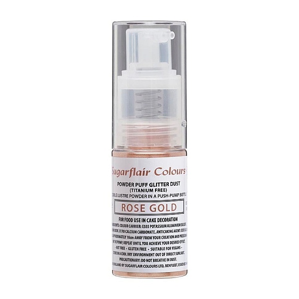 Spray cu Pompita &ndash; ROSE GOLD/ ROZ AURIU &ndash; 10 G &ndash; Sugarflair