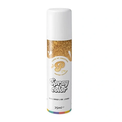 Spray Metalizat Auriu 75 ml &ndash; Comestibil-  Pastry colours