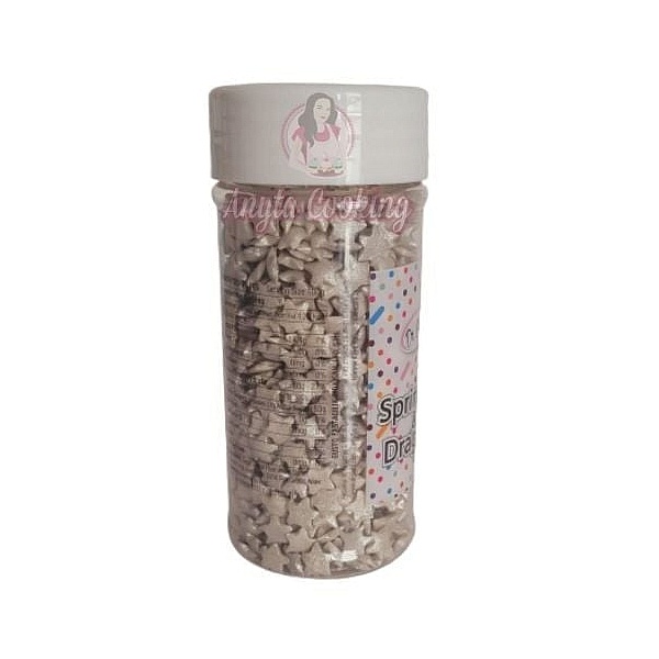 Sprinkles Stelute - Argintiu / Gumus - 70 gr - Dr Gusto