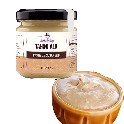 Tahini alb &ndash; Pastă de susan alb - 110 g - Anyta Cooking