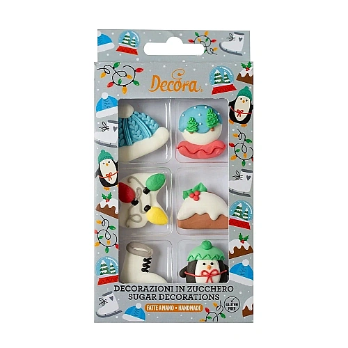 Set decor din zahar pentru Craciun - Decora