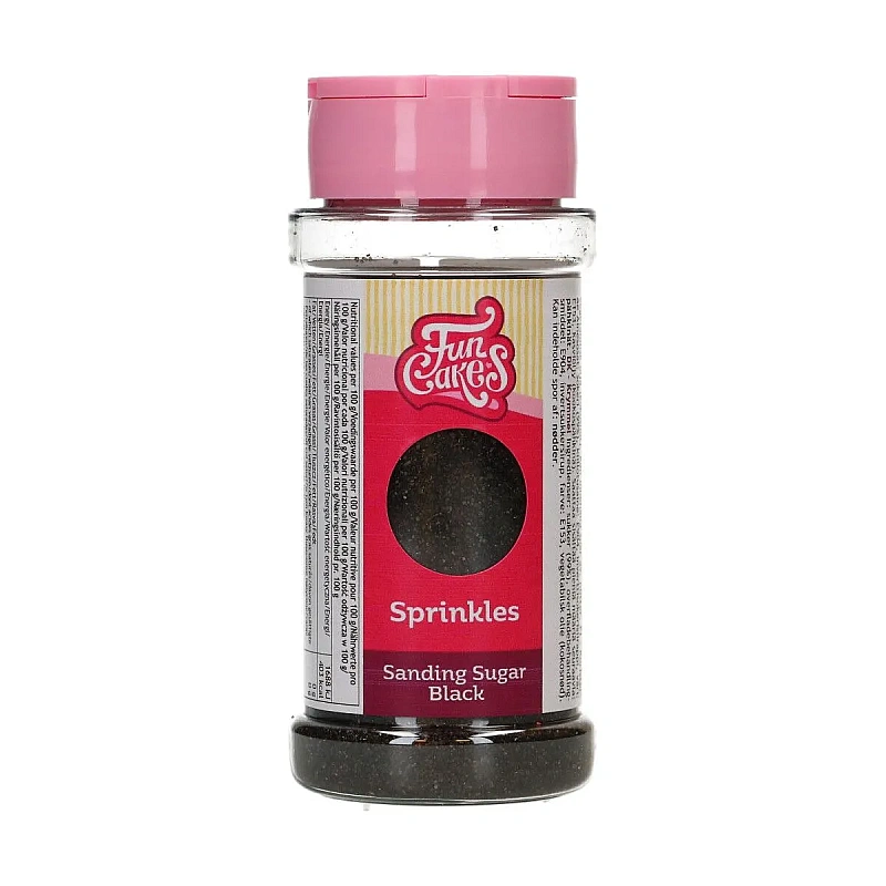Zahar Colorat - Standind Sugar Black/Negru - 80 gr - Funcakes