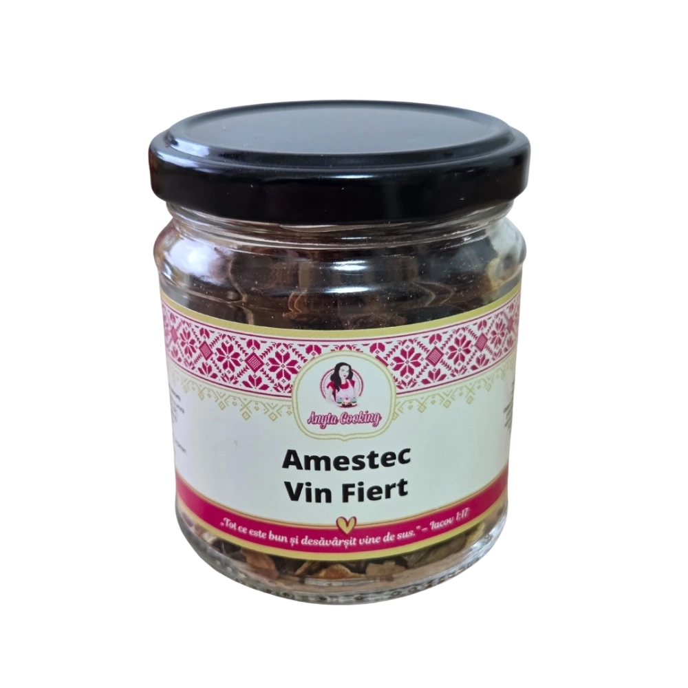 Amestec pentru vin fiert 50g – Mix aromat de iarnă cu scorțișoară, anason și citrice – Anyta Cooking