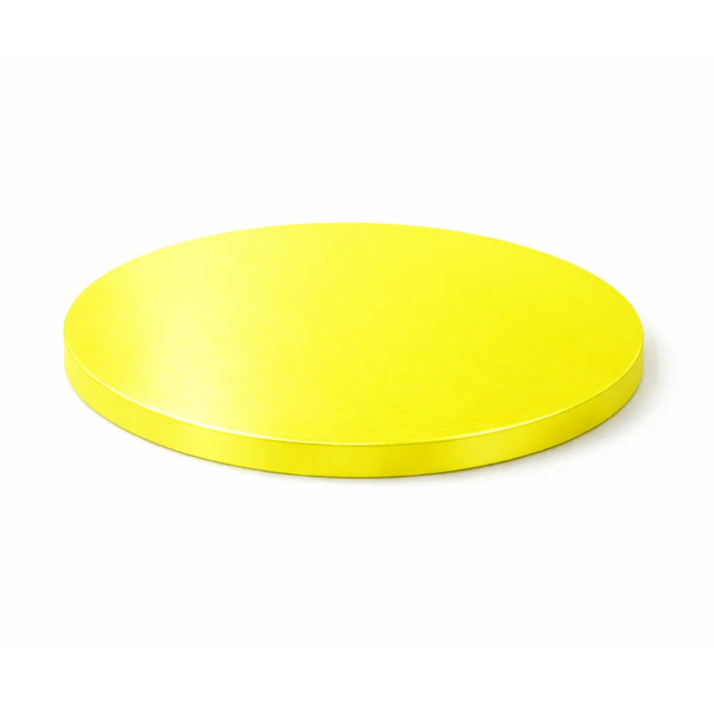 Disc / Cake drum tort rotund Extra Tare 1,2 cm grosime - GALBEN - Ø 20 cm - Anyta Cooking