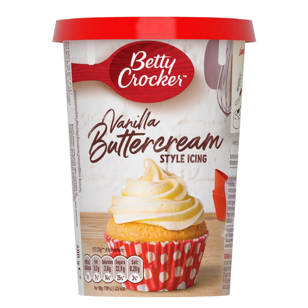 Glazură de unt cu vanilie - 400g - Betty Crocker 