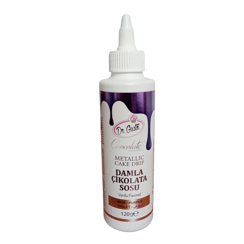 Glazura de ciocolata - Cake Drip - MOV METALIZAT - 120g - Dr Gusto