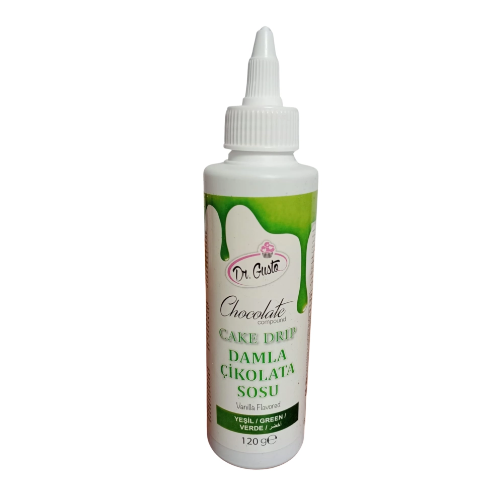 Glazura de ciocolata - Cake Drip - VERDE - 120g - Dr Gusto