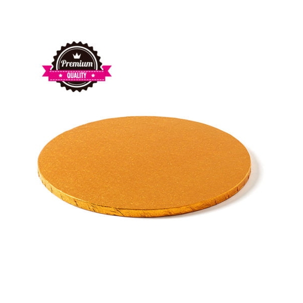 Cake Drum-Portocaliu-Ø 30 cu 1,2 cm grosime-Decora - Anyta Cooking