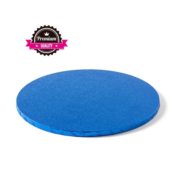 Cake Drum rotund -Albastru-Ø 35 cu 1.2 cm grosime-Decora - Anyta Cooking