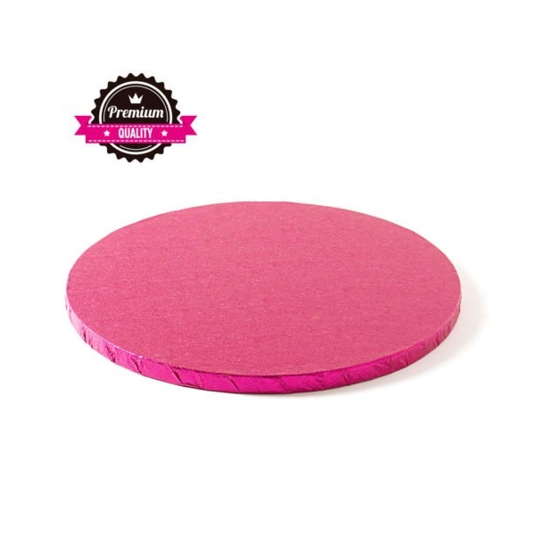 Cake Drum rotund -Fucsia-Ø 35 cu 1.2 cm grosime - Decora - Anyta Cooking