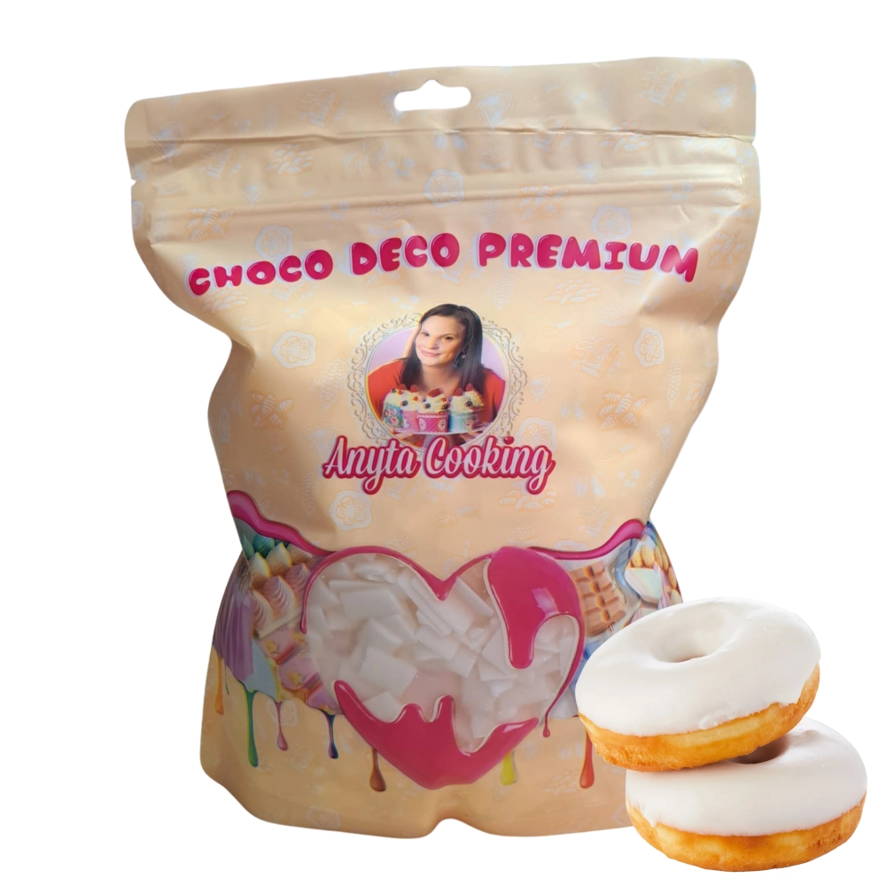 Carat pentru Glazură FLEXIBILĂ - ALBĂ - 1kg - Anyta Cooking