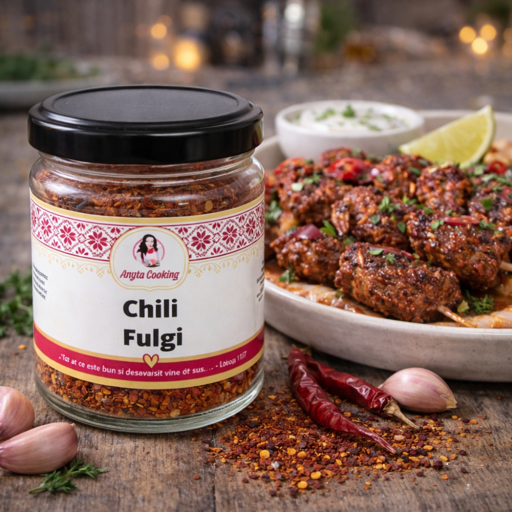 Chili Fulgi (Condiment Picant) 60g - PREMIUM &ndash; 100% Natural - Anyta Cooking