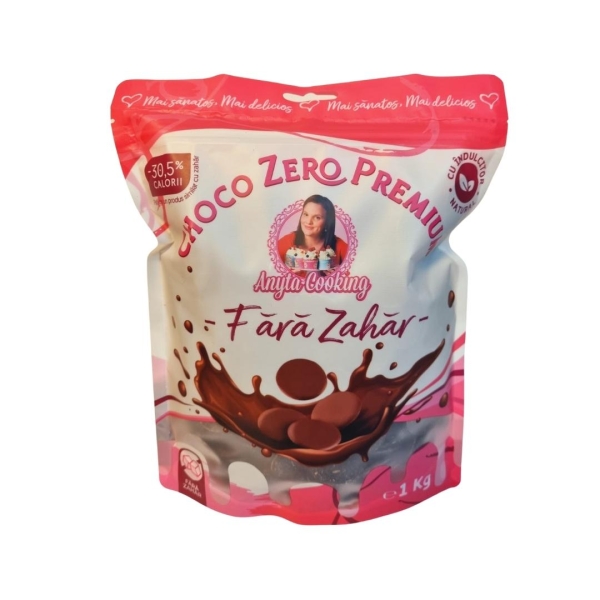 Choco Zero Premium ,Ciocolata FARA ZAHAR 38 % , 1kg - Anyta Cooking - Anyta Cooking