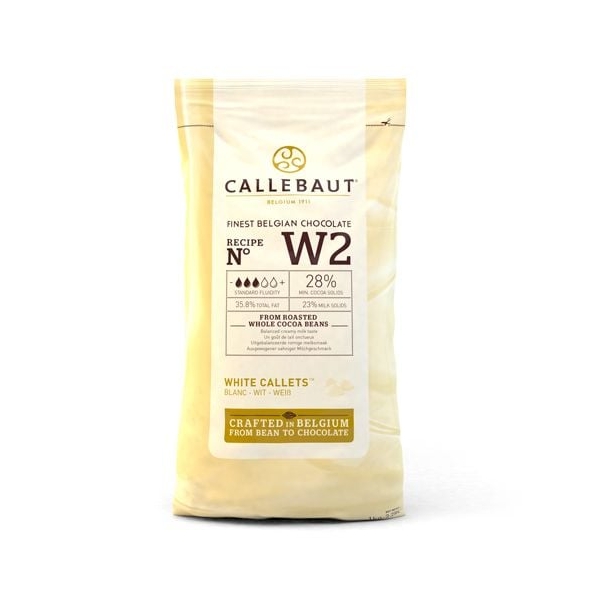 Ciocolata alba fina W2 - 1 kg - 28% - Barry Callebaut® - Anyta Cooking