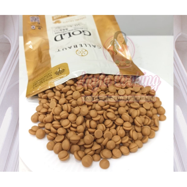 Ciocolata fina alba cu caramel -GOLD - 2,5 KG - Callebaut® - Anyta Cooking