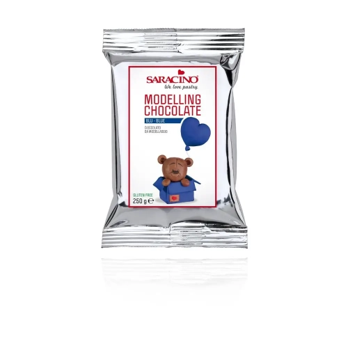 Ciocolata Modelatoare - Albastru - 250 gr - Saracino - Anyta Cooking