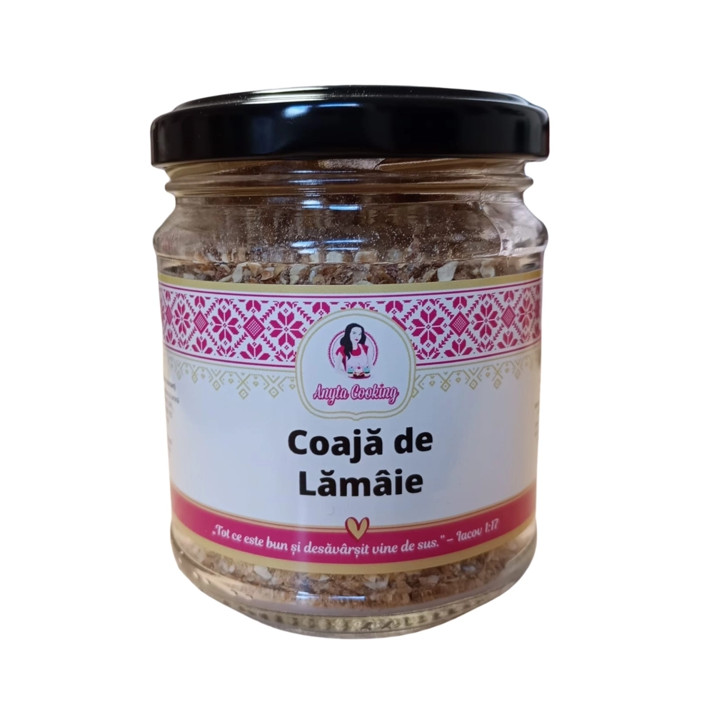 Coaja de lamaie deshidratata 100% naturala - 70g - Anyta Cooking