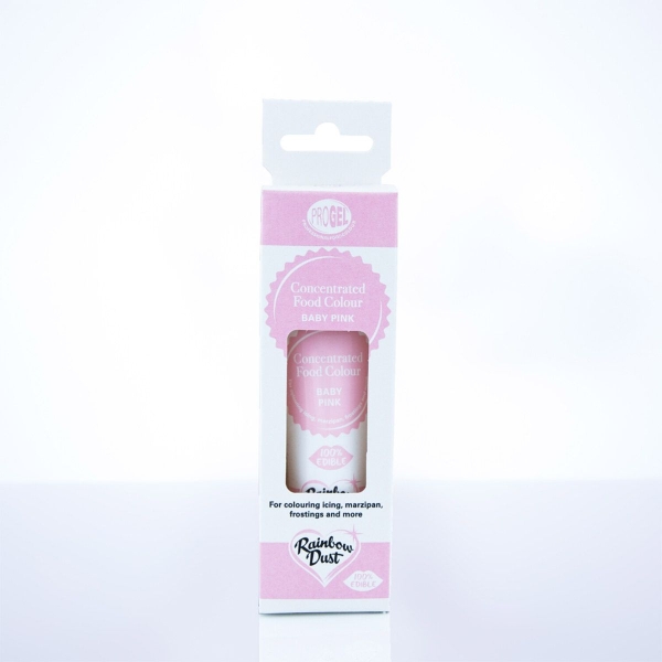 Colorant Alimentar Concentrat Gel - BABY PINK – 25 GR – Rainbow Dust - Anyta Cooking