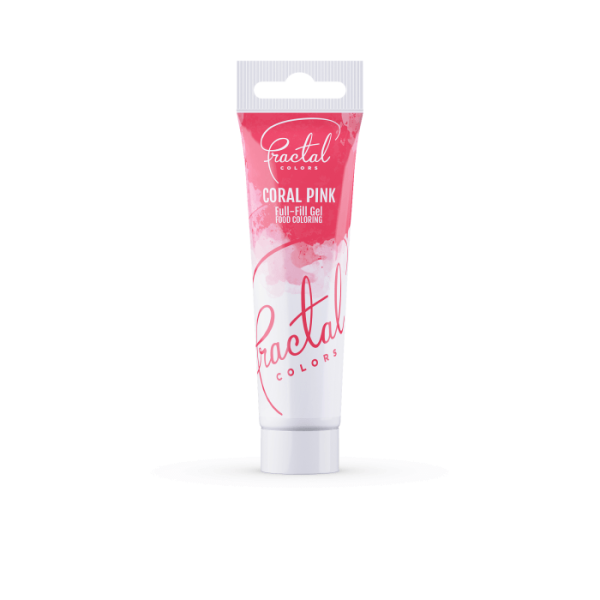 Colorant nealimentar - GEL CORAL PINK - 30 g - Fractal