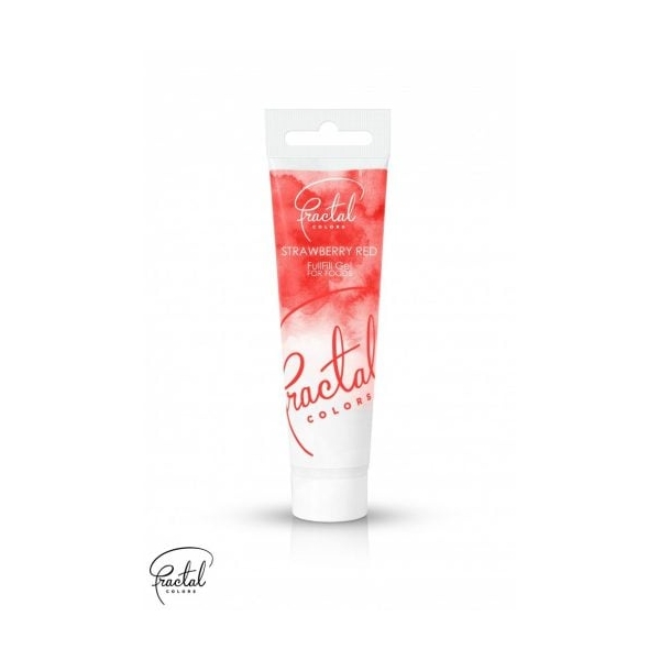 Colorant necomestibil - GEL STRAWBERRY RED - 30 g- Fractal 