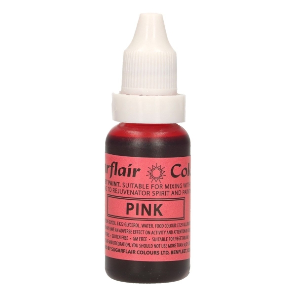 Colorant Alimentar Lichid - PINK / ROZ - 14 ml. - Sugarflair - Anyta Cooking