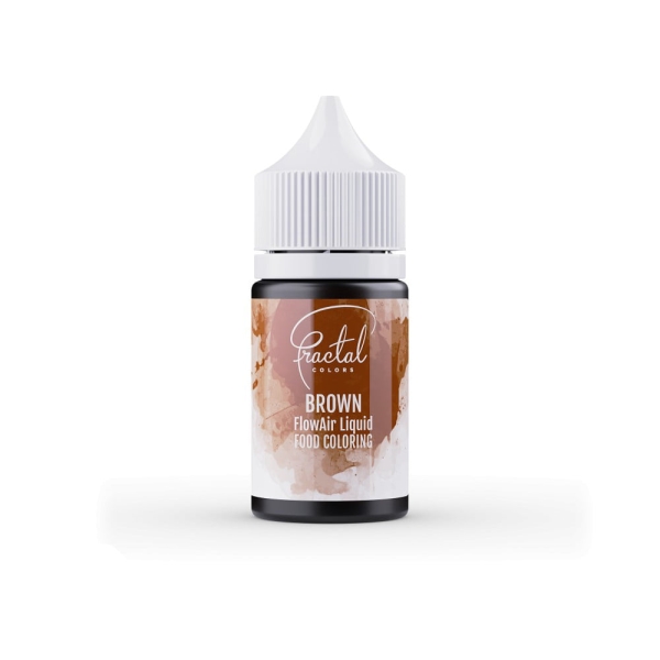 Colorant nealimentar lichid pt aerograf - LICHID BROWN - 30 g - Fractal