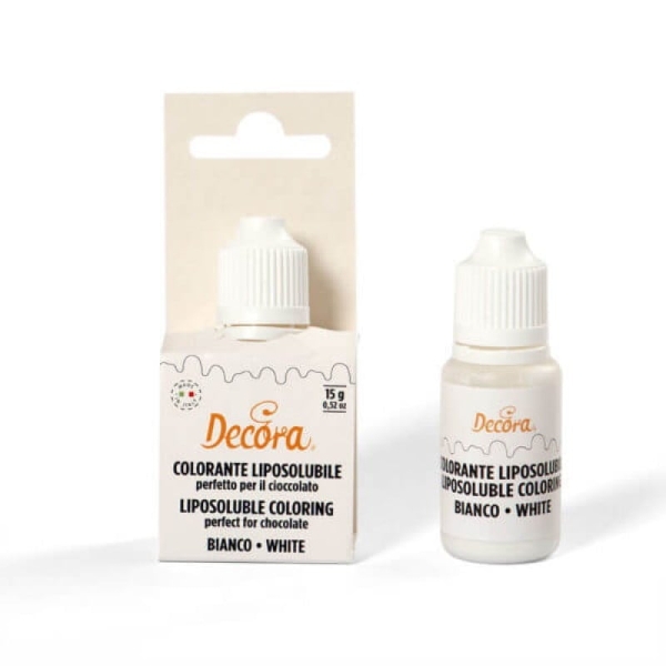 Colorant alimentar liposolubil - Alb - 15 GR - Decora - Anyta Cooking