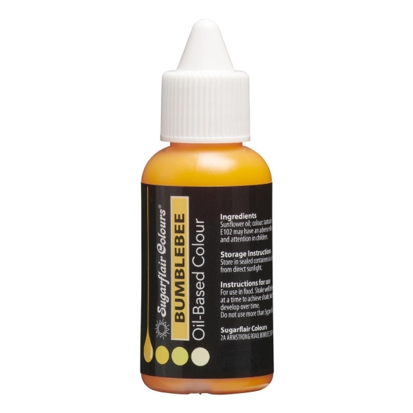 Colorant alimentar liposolubil - BUMBLEBEE - 30ml - Sugarflair - Anyta Cooking