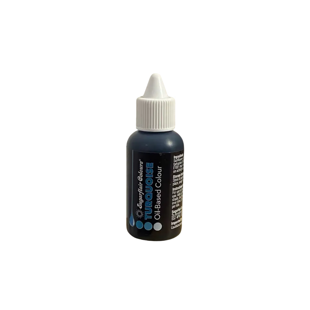 Colorant alimentar liposolubil - TURQUOISE - 30ml - Sugarflair