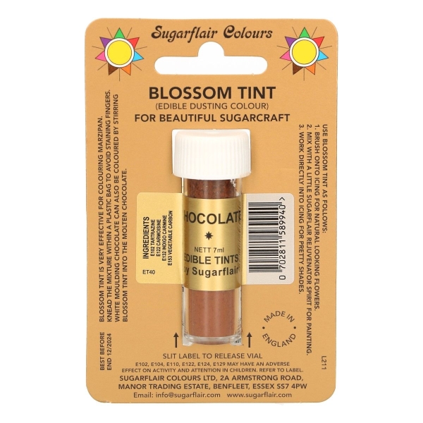 Colorant Alimentar Pudra - CHOCOLATE / Ciocolatiu – 7 ML – Sugarflair - Anyta Cooking