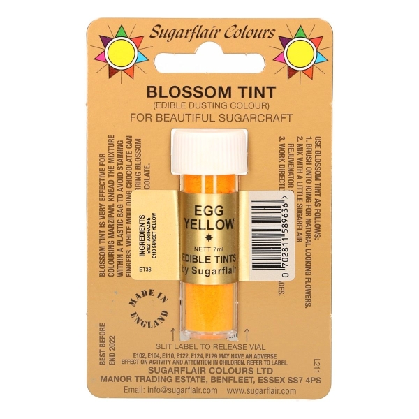 Colorant Alimentar Pudra- EGG YELLOW / Galben Ou – 7 ML – Sugarflair - Anyta Cooking