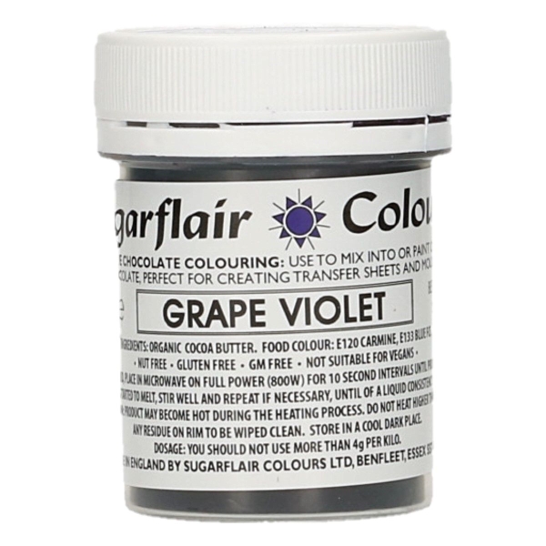Colorant Ciocolata – GRAPE VIOLET / VIOLET – Sugarflair - Anyta Cooking
