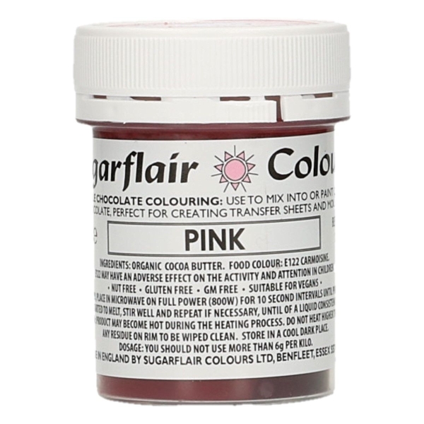Colorant pentru Ciocolata – PINK / ROZ - 35 g – Sugarflair