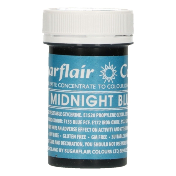 Colorant Gel – ALBASTRU / Midnight Blue – Sugarflair - Anyta Cooking