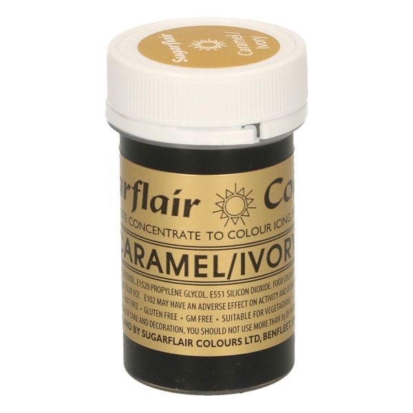 Colorant Gel – CARAMEL IVORIU / Caramel Ivory- Sugarflair - Anyta Cooking