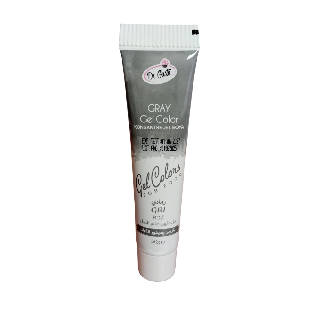 Colorant alimentar gel GRI / GRAY - 50g - Dr. Gusto