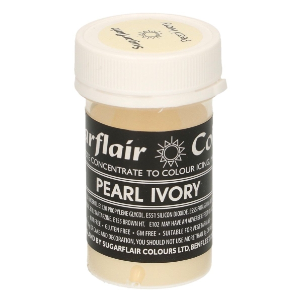 Colorant Gel – IVORIU / Pearl Ivory – Sugarflair - Anyta Cooking