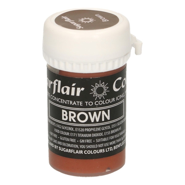 Colorant Gel - Maro / Brown - 25 gr - Sugarflair - Anyta Cooking
